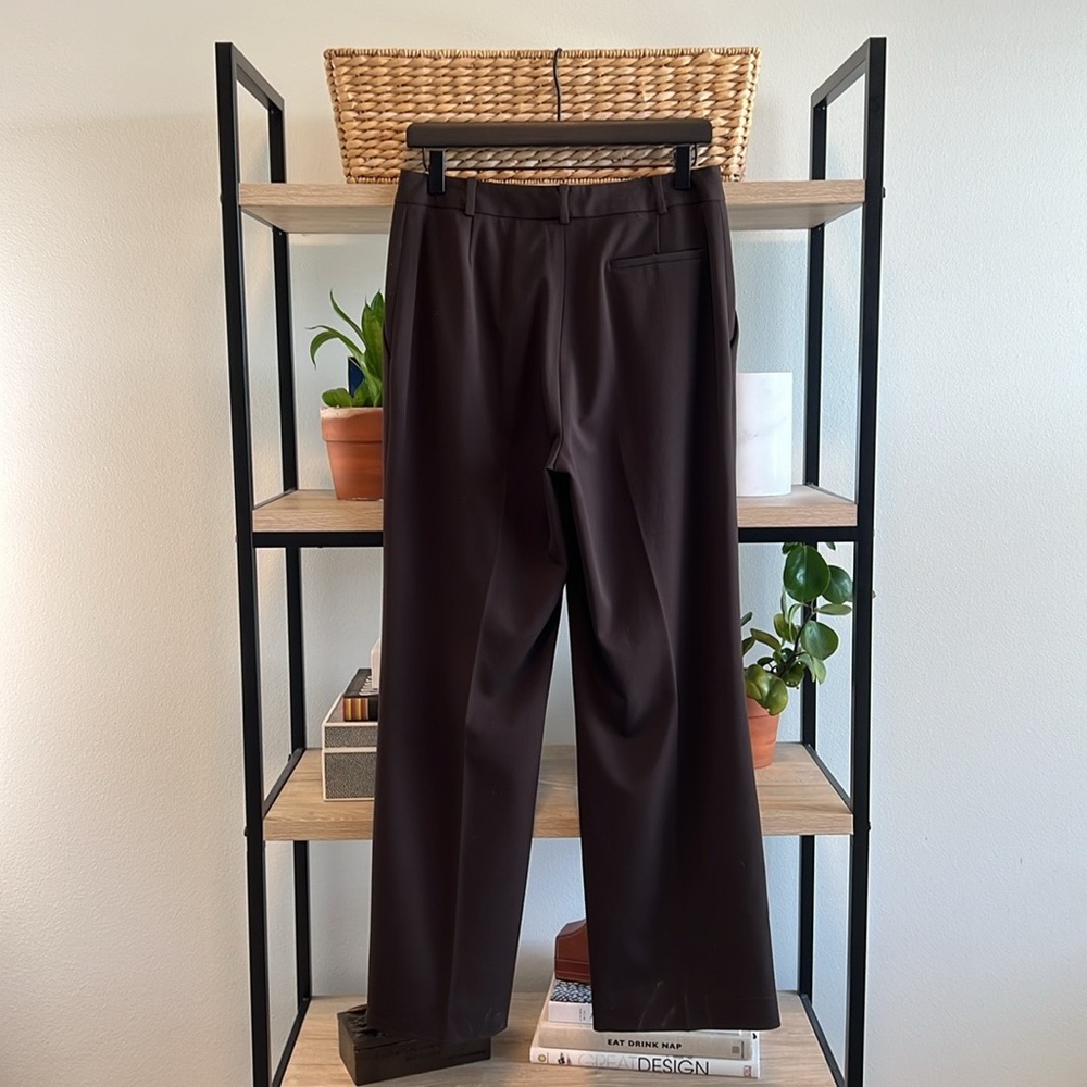 Brooks Brothers 346 Mid-Rise Brown Woven Twill Career Dress Pant Trouser, 6 - Picture 5 of 8